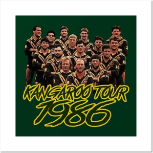 Retro Footy - KANGAROO TOUR 1986 Posters and Art